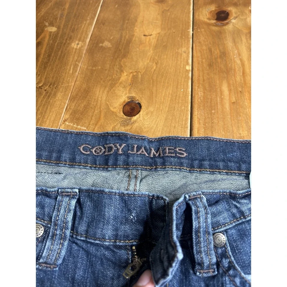 Cody James Men's 30x30 Straight Leg Jeans Medium Wash Blue Denim Zipper Fly